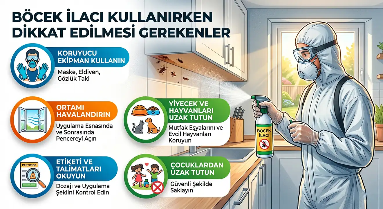 Böcek İlacı Kullanırken Dikkat Edilmesi Gerekenler