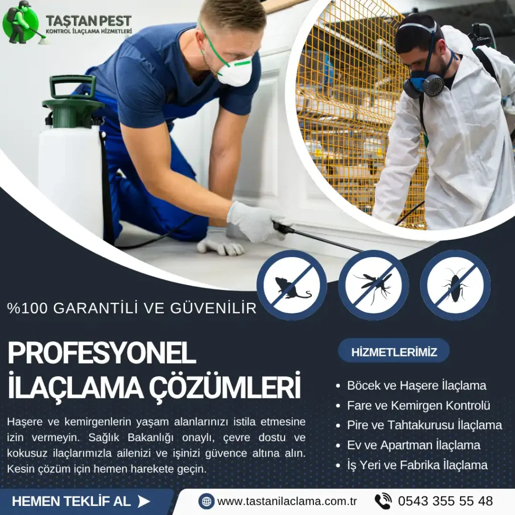 Adıyaman İlaçlama - Taştan Pest Kontrol